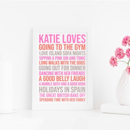 Loves Typography Poster